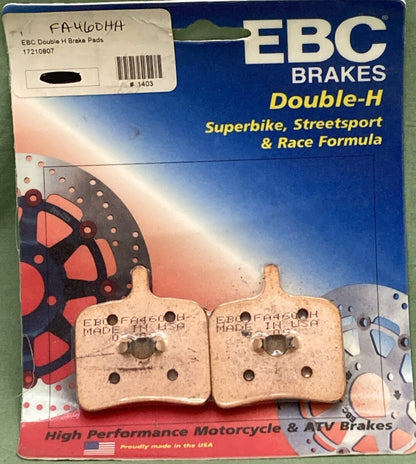 NEW GENUINE EBC BRAKES FA460HH DOUBLE H SINTERED BRAKE PADS REAR