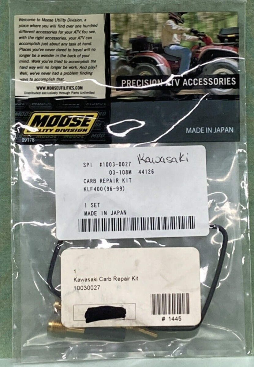 NEW MOOSE UTILITY DIVISION 03-108M CARB REPAIR KIT 1003-0027
