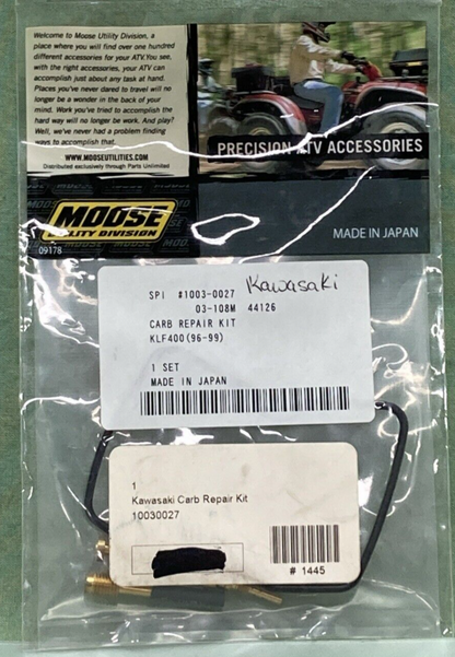 NEW MOOSE UTILITY DIVISION 03-108M CARB REPAIR KIT 1003-0027