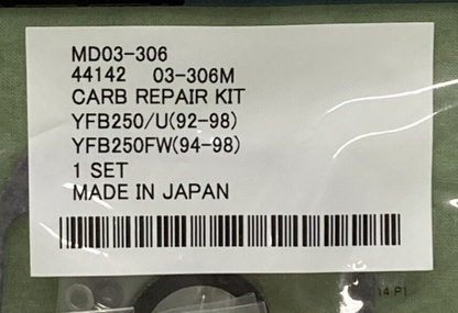 NEW MOOSE UTILITY DIVISION MD03-306 CARB REPAIR KIT 03-306M
