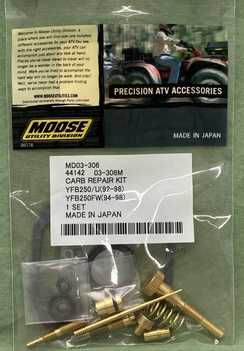 NEW MOOSE UTILITY DIVISION MD03-306 CARB REPAIR KIT 03-306M