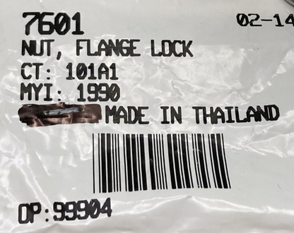 NEW GENUINE HARLEY DAVIDSON 7601 NUT, FLANGE LOCK
