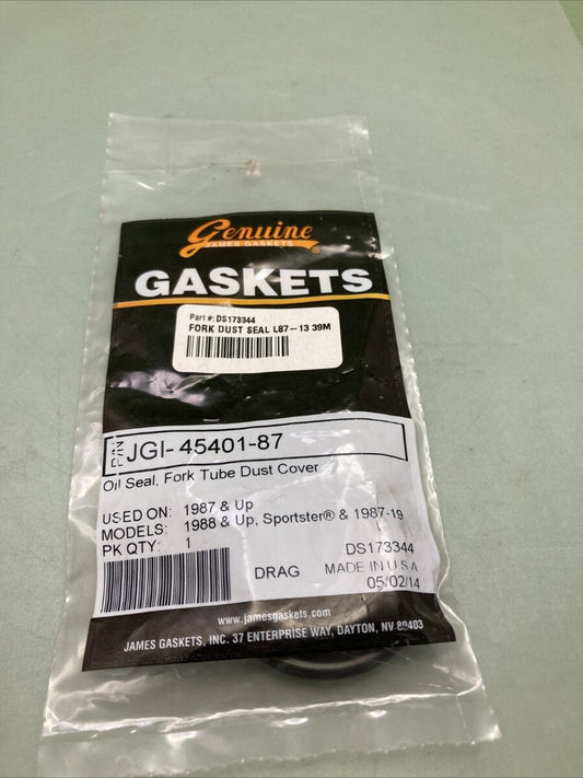 NEW GENUINE JAMES GASKET JGI-45401-87 OIL SEAL, FORK TUBE DUST COVER