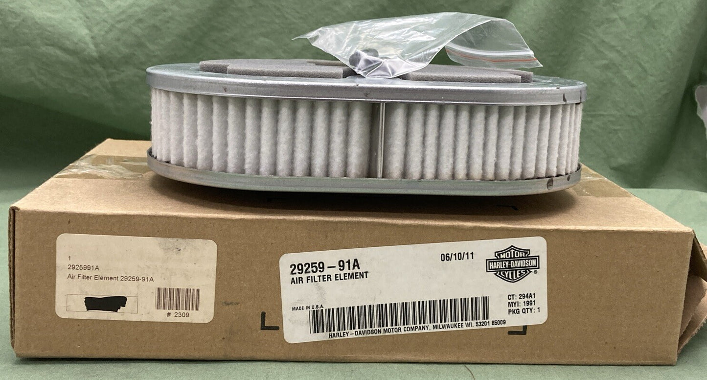 NEW GENUINE HARLEY DAVIDSON 29259-91A AIR FILTR ELEMENT