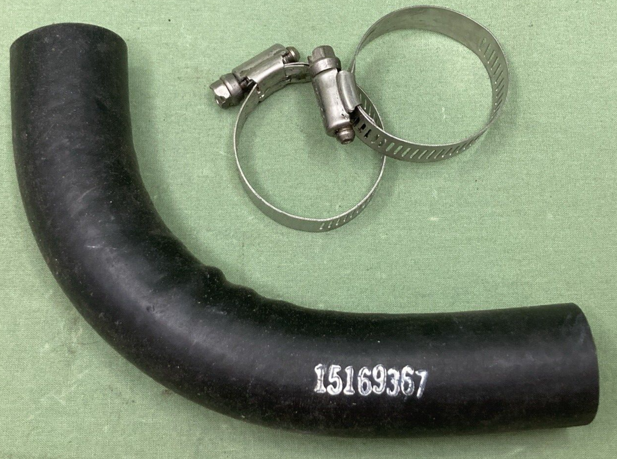 NEW GENUINE GM 15169367 FUEL TANK FILLER HOSE 1" W/ (2) CLAMPS