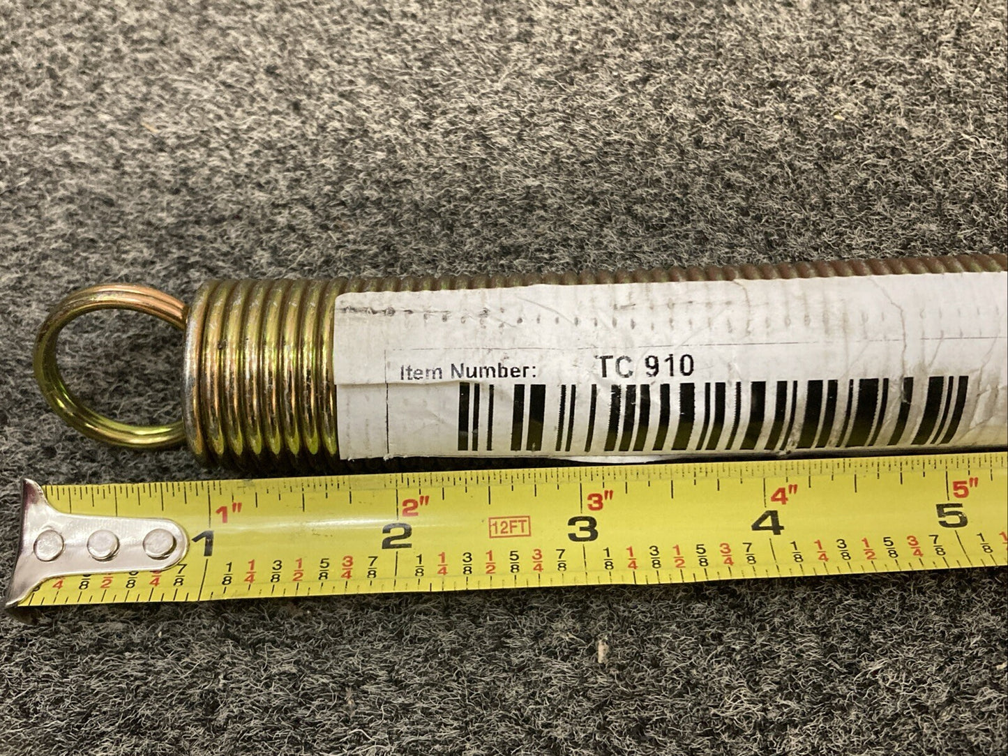 NEW TECTRAN TC 910 SPRING1 1/8"ODX25 1/2"L