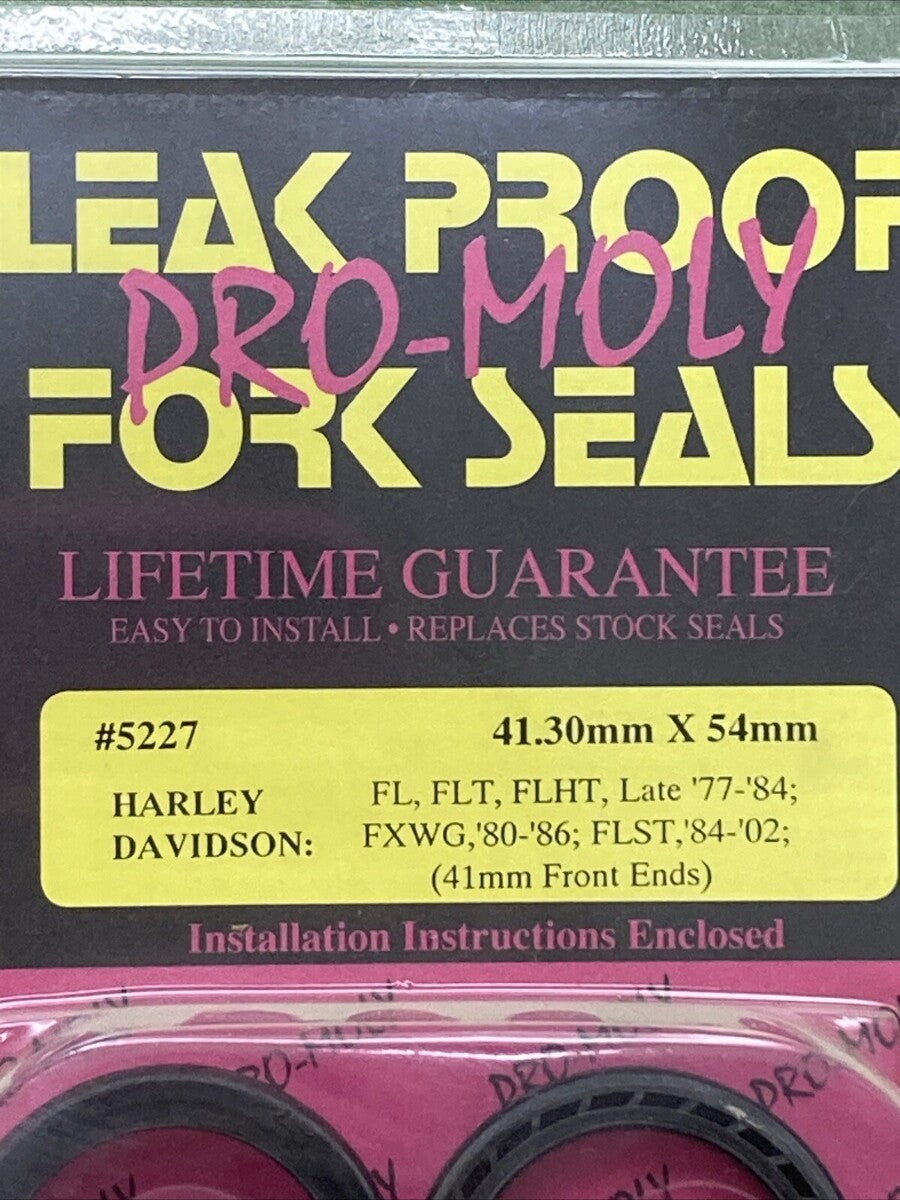 NEW PRO-MOLY 5227 FORK SEAL KIT 41.30MM X 54MM