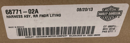 NEW GENUINE HARLEY-DAVIDSON 68771-02A REAR FENDER LIGHTING HARNESS