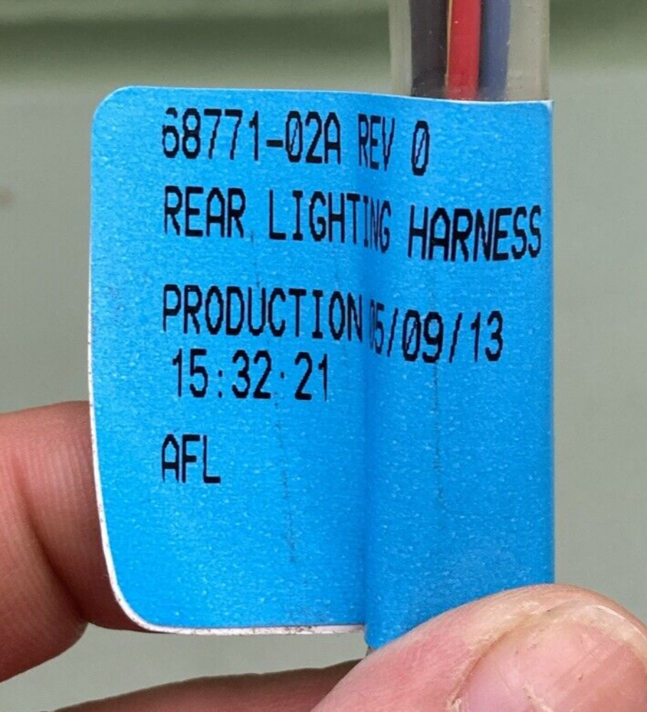 NEW GENUINE HARLEY-DAVIDSON 68771-02A REAR FENDER LIGHTING HARNESS