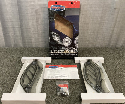 NEW GENUINE KURYAKYN 1108 DARK SMOKE DRAGON WING VARIABLE AIR DEFLECTORS