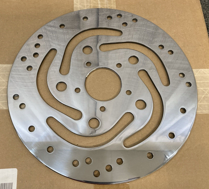 NEW GENUINE HARLEY-DAVIDSON 41830-05A POLISHED LEFT FRONT BRAKE ROTOR KIT