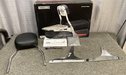 NEW GENUINE COBRA 602-1151 STANDARD SQUARE SISSY BAR 17'' CHROME, HARLEY