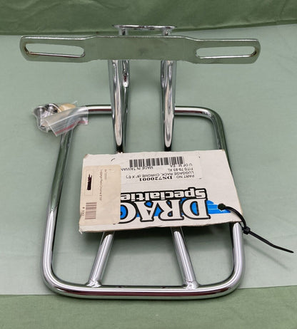 NEW GENUINE DRAG SPECIALTIES DS720001 LUGGAGE RACK, CHROME (8''X6'')  XL 79-93