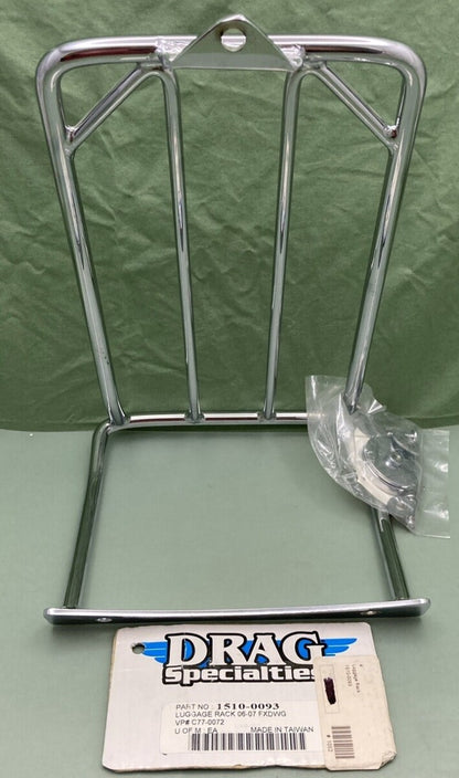 NEW GENUINE DRAG SPECIALTIES 1510-0093 BOBTAIL LUGGAGE RACK FXDWG 06-07