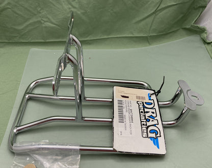 NEW GENUINE DRAG SPECIALTIES DS-720004 CHROME FENDER LUGGAGE RACK FXR/FXRS 82-94