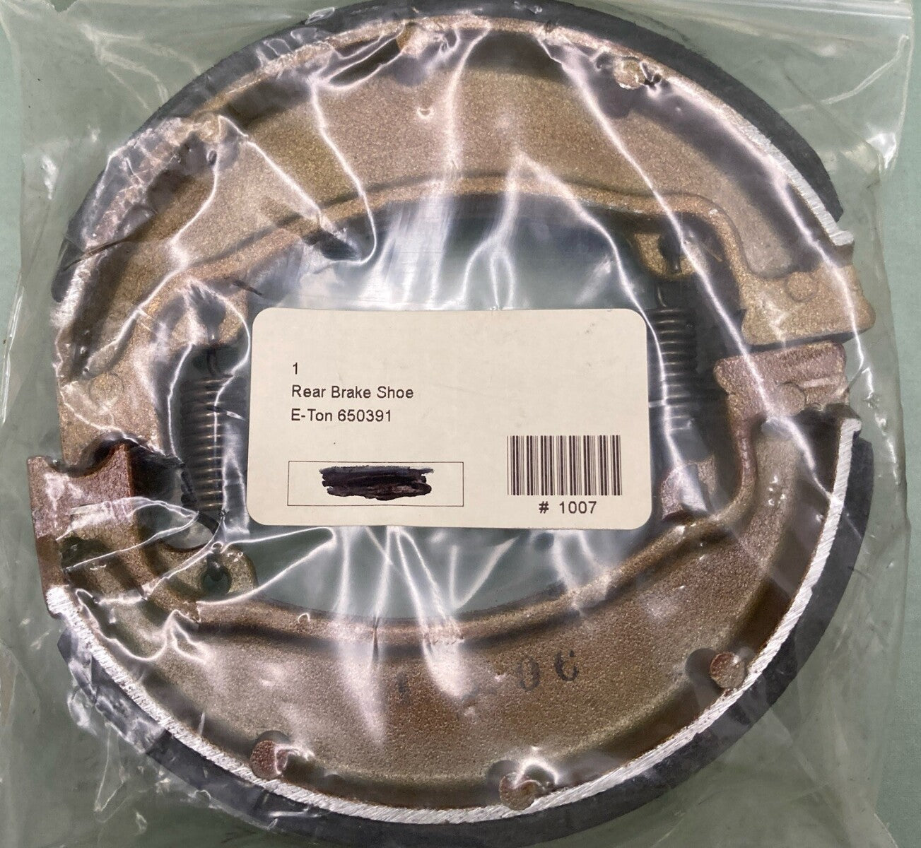 NEW GENUINE E-TON 650391 REAR BRAKE SHOE,  Viper 90 2-Stroke (RXL-90)