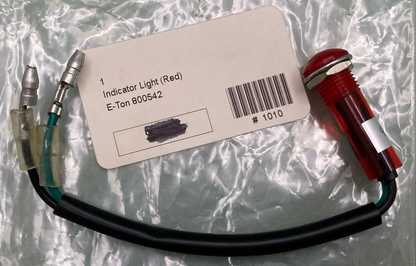 NEW GENUINE E-TON 800542 INDICATOR LIGHT (RED), DC 12V, Viper 90 2-Stroke RXL-90
