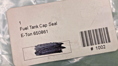 NEW GENUINE E-TON 650861 FUEL TANK CAP SEAL