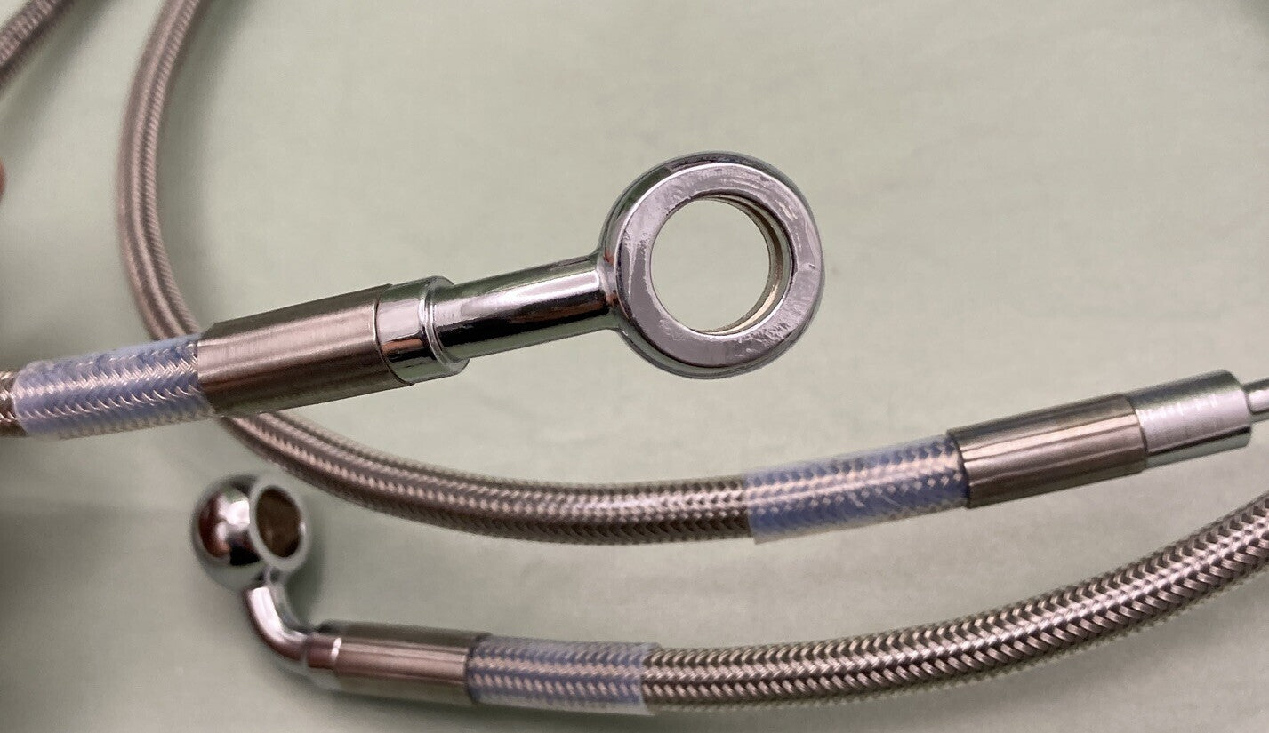 NEW GENUINE DRAG SPECIALTIES 1741-2665 FRONT BRAKELINE WG 06-07