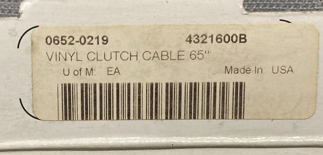NEW GENUINE DRAG SPECIALTIES 0652-0219 BLACK VINYL CLUTCH CABLE 65''