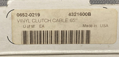 NEW GENUINE DRAG SPECIALTIES 0652-0219 BLACK VINYL CLUTCH CABLE 65''