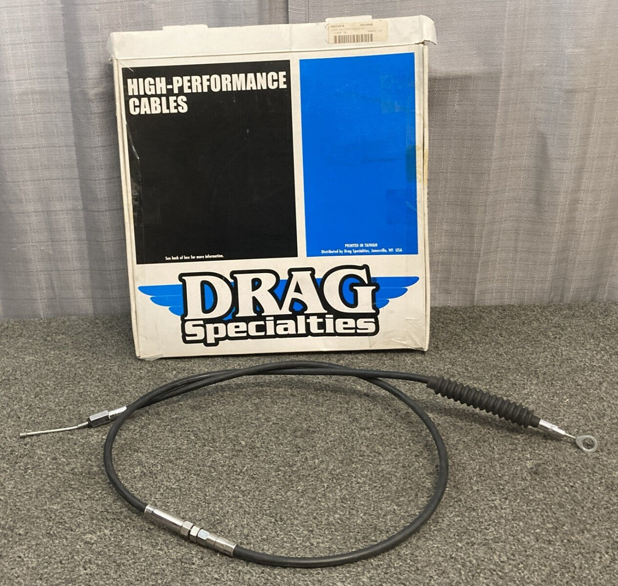 NEW GENUINE DRAG SPECIALTIES 0652-0219 BLACK VINYL CLUTCH CABLE 65''