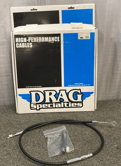 NEW GENUINE DRAG SPECIALTIES 0652-1390 BLACK VINYL HIGH EFFICIENCY CLUTCH CABLE