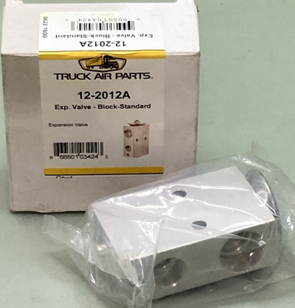 NEW TRUCK AIR PARTS 12-2012A A/C EXPANSION VALVE BLOCK