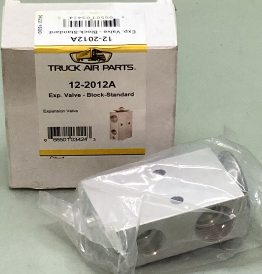 NEW TRUCK AIR PARTS 12-2012A A/C EXPANSION VALVE BLOCK