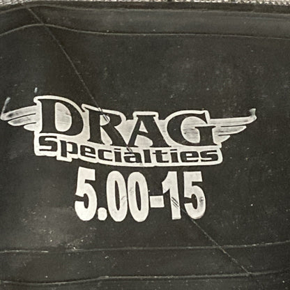 NEW GENUINE DRAG SPECIALTIES DS181228 INNER TUBE 5.00X15" SIDE RUBBER VALVE STEM