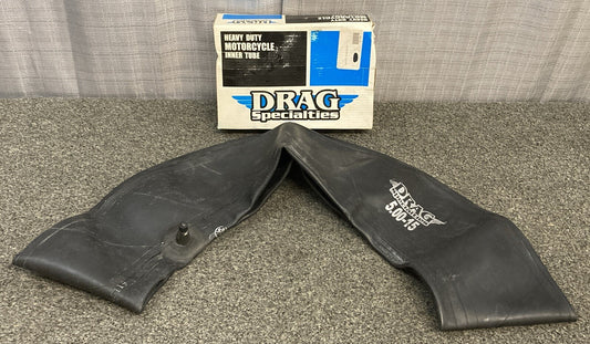 NEW GENUINE DRAG SPECIALTIES DS181228 INNER TUBE 5.00X15" SIDE RUBBER VALVE STEM