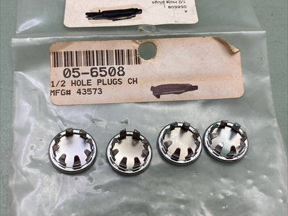 QTY 4 NEW 05-6508 1/2" HOLE PLUGS CH 43573