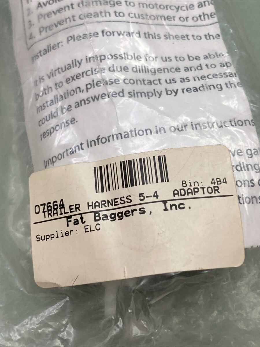NEW ELECTRICAL CONNECTION 07664 TRAILER HARNESS 5-4 ADAPTOR