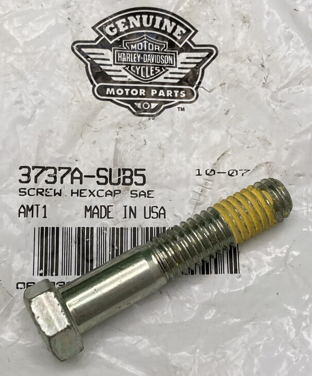 NEW GENUINE HARLEY DAVIDSON 3737A-SUB5 SCREW HEXCAP SAE