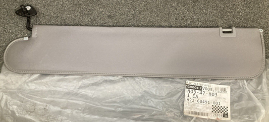 NEW GENUINE FREIGHTLINER A22-68491-001 SUN VISOR OPAL GRAY RIGHT