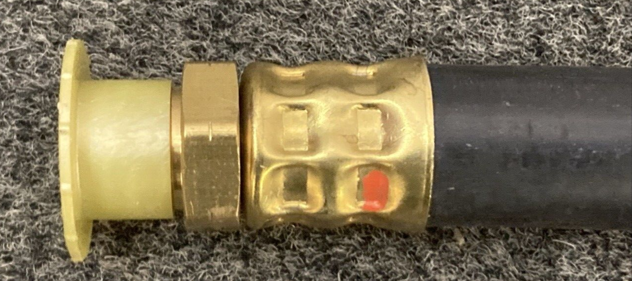 NEW TECTRAN 682266 BRAKE CHAMBER 1/2" HOSE 22" LENGTH 3/8" DUAL LIFESWIVEL