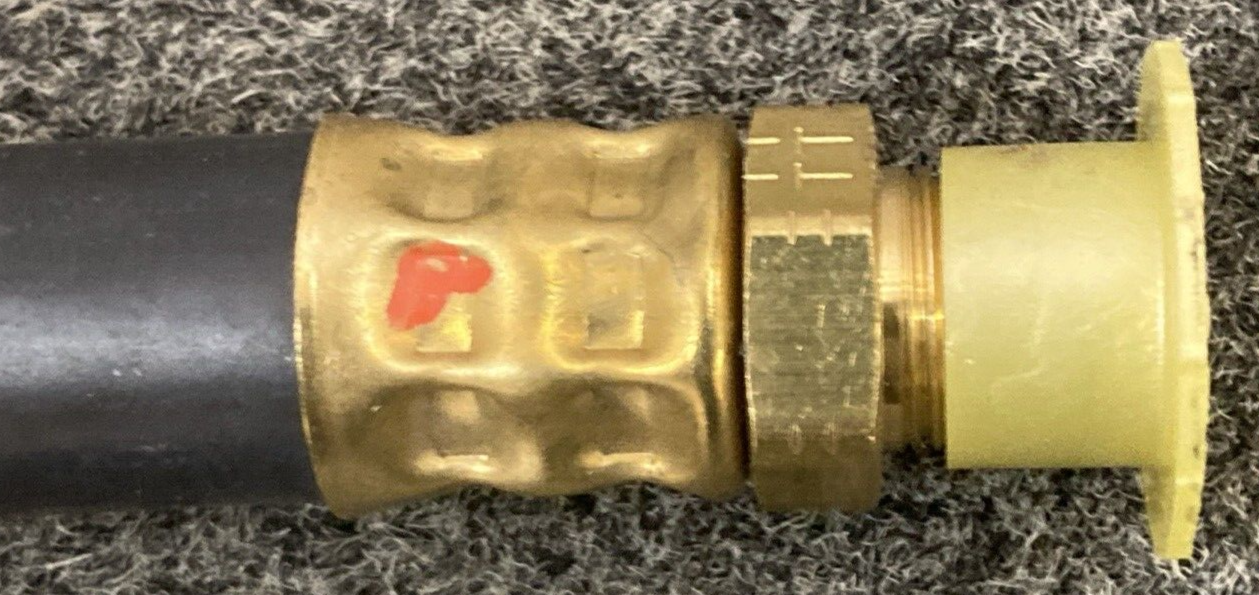NEW TECTRAN 682266 BRAKE CHAMBER 1/2" HOSE 22" LENGTH 3/8" DUAL LIFESWIVEL
