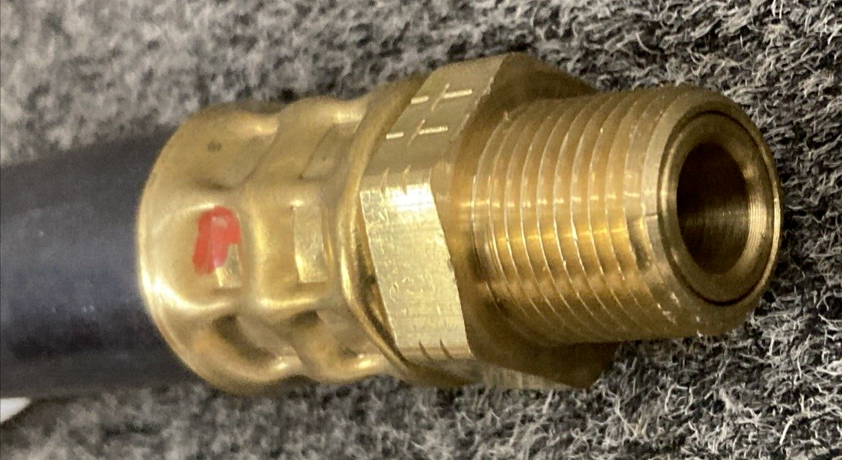 NEW TECTRAN 682266 BRAKE CHAMBER 1/2" HOSE 22" LENGTH 3/8" DUAL LIFESWIVEL