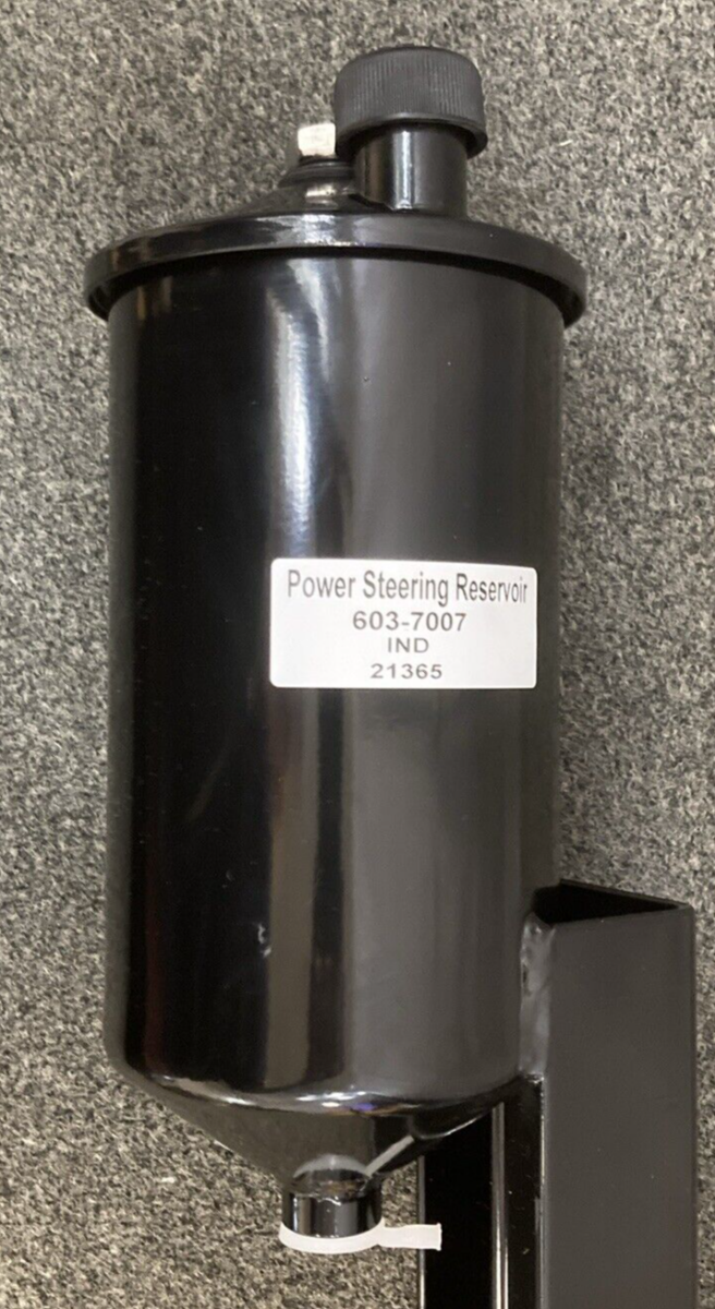 NEW DAIMLER TRUCKS DRM 603 7007DT POWER STEERING RESEVOIR 2QT METAL BLACK