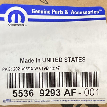 NEW GENUINE MOPAR 55369293AF Front Door Belt Outer Weather strip, Left