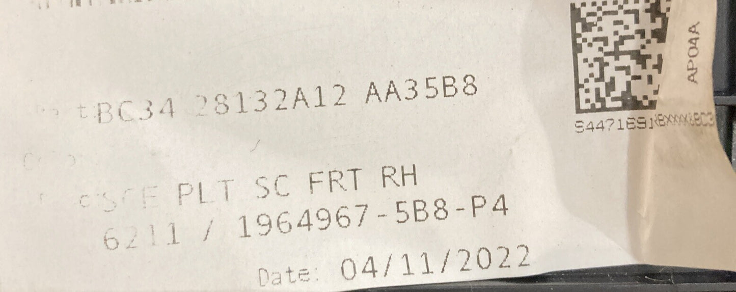 NEW GENUINE FORD BC3428132A12AA35B8 PLATE FRONT SCUFF RH. FITS O8-16 FORD F250
