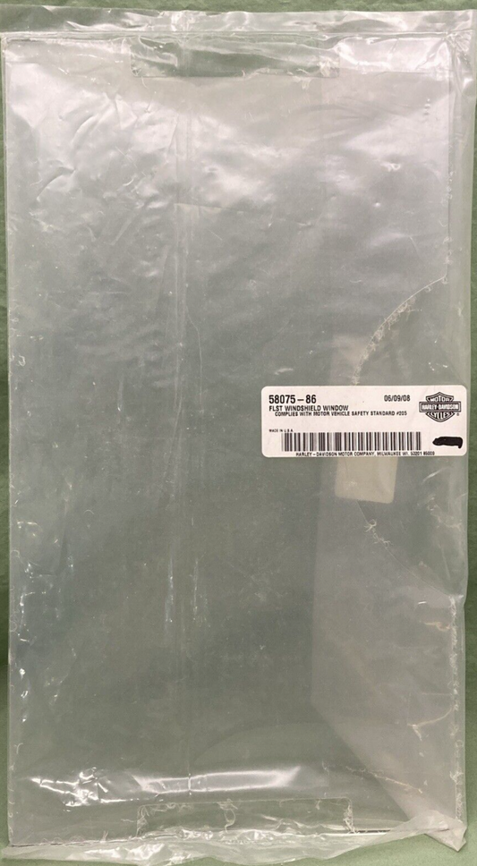 NEW GENUINE HARLEY DAVIDSON 58075-86 FLST WINDSHIELD WINDOW