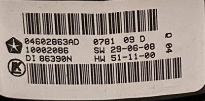 NEW GENUINE DODGE 04602863AD Front Door Interior Trim-Window Switch