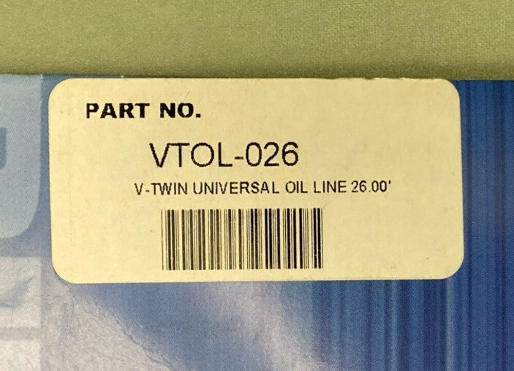 NEW GENUINE GOODRIDGE VTOL-026 V-TWIN UNIVERSAL OIL LINE 26.00'