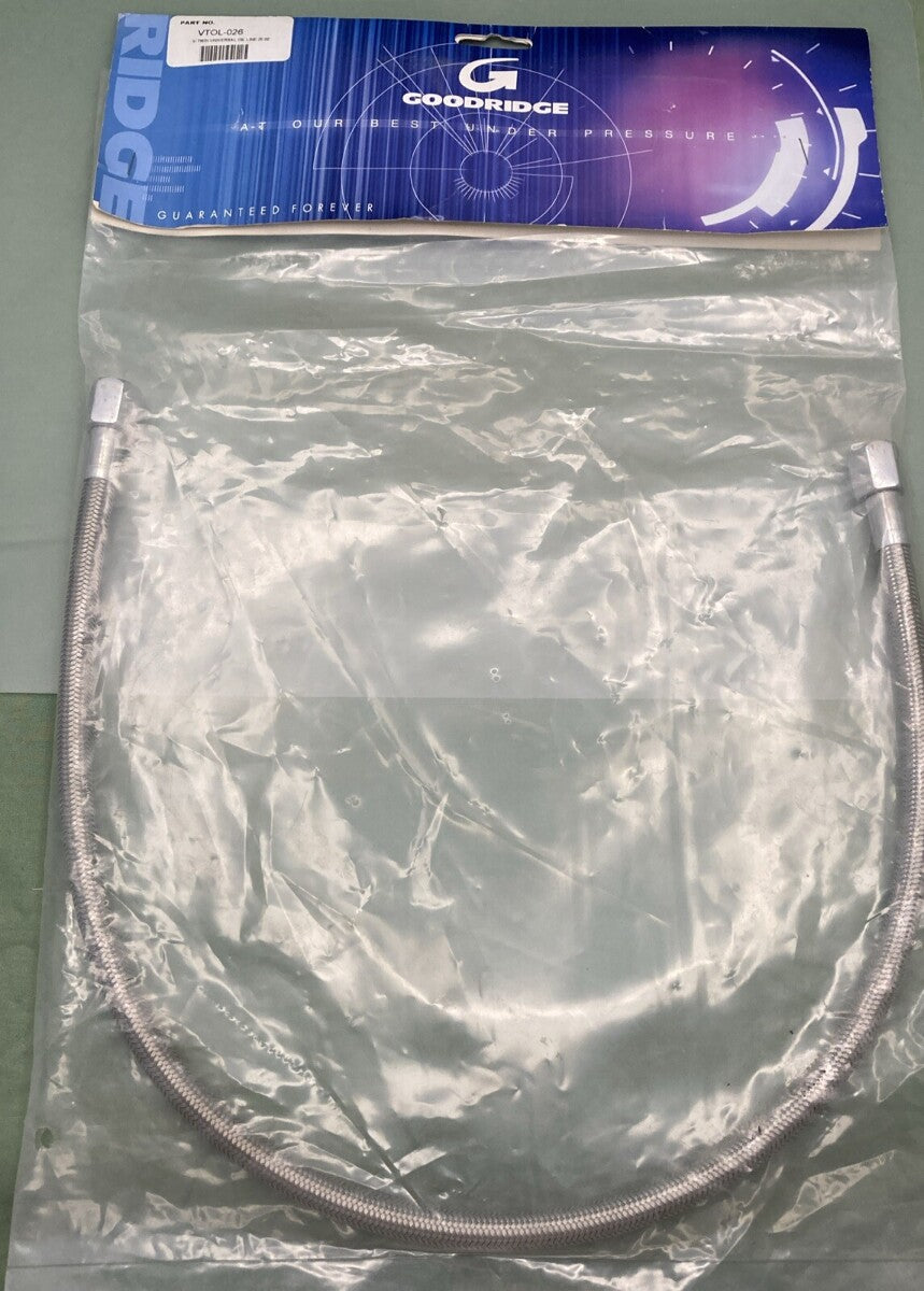 NEW GENUINE GOODRIDGE VTOL-026 V-TWIN UNIVERSAL OIL LINE 26.00'