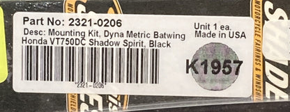 NEW GENUINE MEMPHIS SHADES 2321-0206 MOUNTING KIT DYNA METRIC BATWING K1957