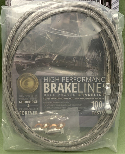 NEW GENUINE GOODRIDGE HD0099-1FCH/+6" UPPER BRAKE LINE