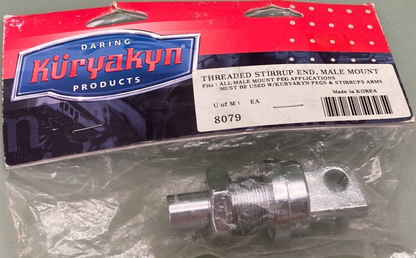 NEW KURYAKYN 8079 THREADED STIRRUP END MALE MOUNT