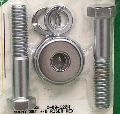 NEW GARDNER WESTCOTT C-80-120H MOUNT SET H/B RISER HEX