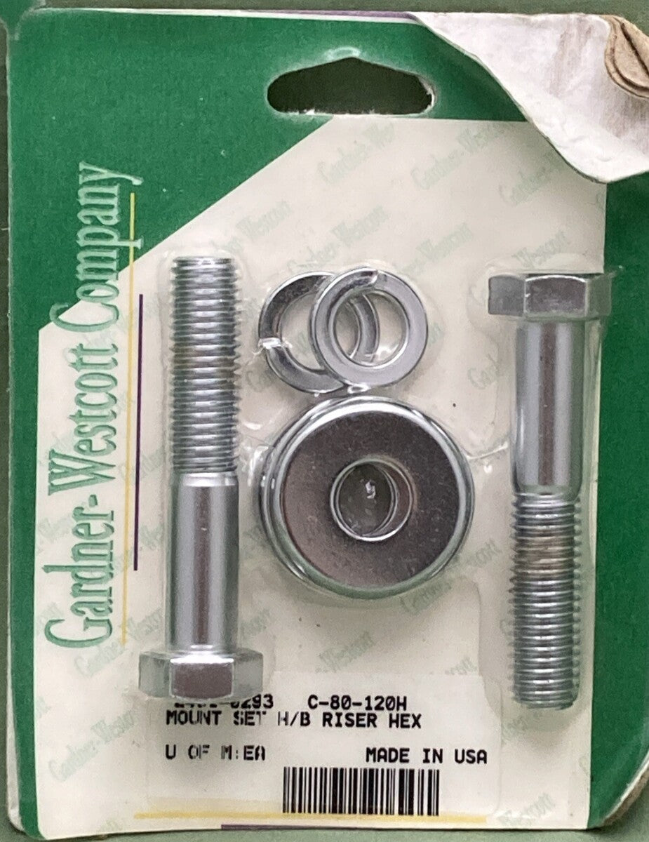 NEW GARDNER WESTCOTT C-80-120H MOUNT SET H/B RISER HEX